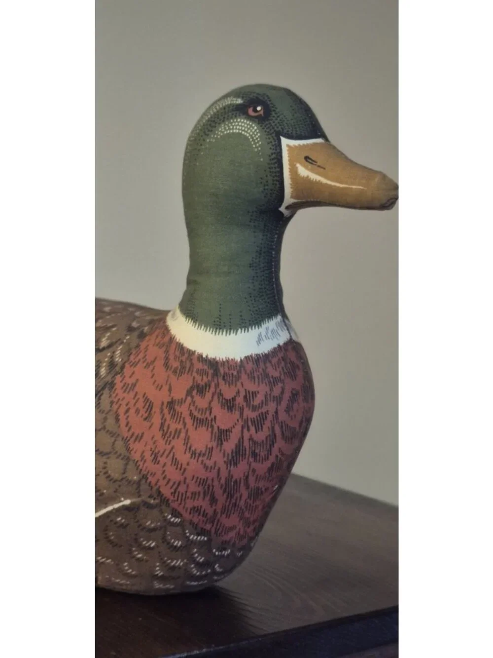 Mallard Duck Decoy Fabric Stuffed Vintage Collectible - Picture 2 of 6